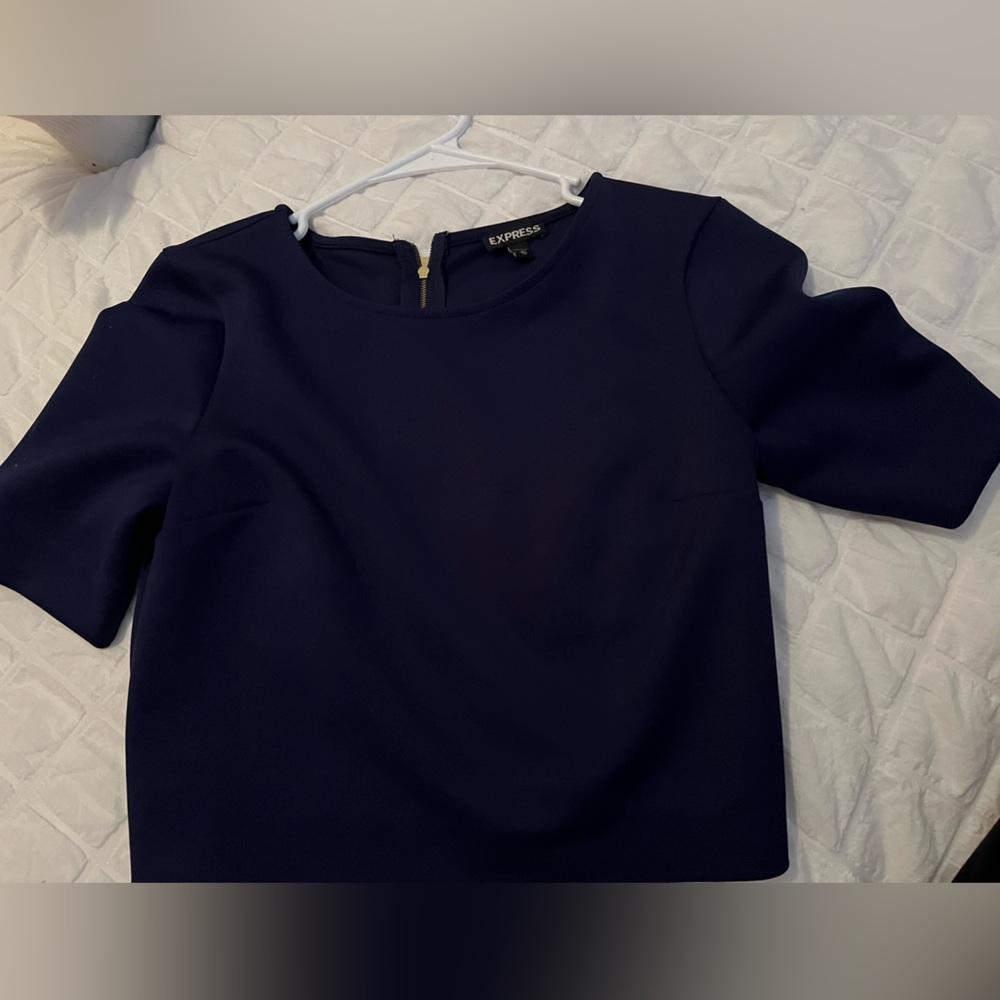 Express Navy blue cropped